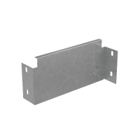 Переходник для лотка упрощенный левый 100х100 сталь 1мм "ПЛЮС" PDLplus100-100 КМ PL0844