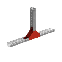 Отвод для лотка Т-образ. вертикал. вверх 50х600мм "ПЛЮС" HD85 КМ PL18197