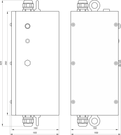 Блок аварийного питания БАП BS-STABILAR2-51-B6-UFO BOX IP65 (1.0-200Вт / = 190-260В) Белый Свет a30112
