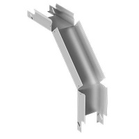 Угол для лотка вертикальный неперфорир. с поворотом вниз 90град. 1мм ЛУНГ100х50-90 оцинк.  EI-01.05.31.016