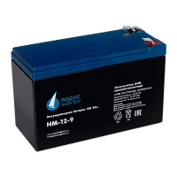 Батарея аккумуляторная HM-12-9 свинцово-кислотная 12В/9А.ч ПарусЭлектро HM-12-9
