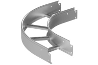 Поворот горизонтальный LT 600х80-90 S=1.2мм R=600мм гор.оцинк.  LTH.6008.912.6.HDZ