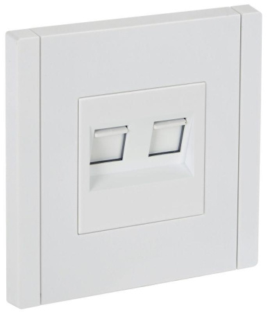 Розетка компьютерная 2-м RJ45 кат.6 FORTE&PIANO FP234 бел.  FP-K20-2-K01