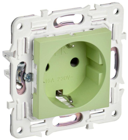 Розетка SKANDY 16А с заземл. без защ. шторок SK-R05G мятный  SK-R11-16-K06