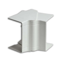 Угол для кабель-канала РКК внутренний 100х60/40 разводной бел.  УВН-100х60 Угол для кабель-канала РКК внутренний 100х60/40 разводной бел.  УВН-100х60