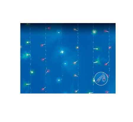 Занавес LED с эффектом мерцания ULD-C3020-240/TTK MULTI IP44 3х2м соед. 240 сдиодов разноцвет. свет провод прозр.  UL-00007216