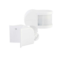 Датчик движения DD-06 настенный/угловой 270град. 1200Вт 10-420с 12м 3-2000Лк IP44 бел.  25828 5