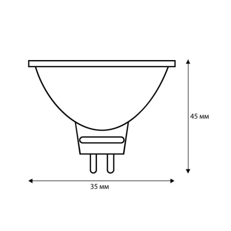Лампа галогенная MINI JCDR (MR11) 35Вт 220В GX5.3  7092