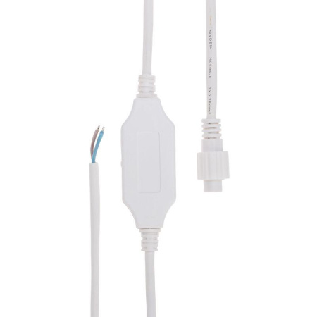 Шнур питания для уличных гирлянд (без вилки) 3А провод бел. IP65  315-004