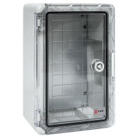 Бокс пластиковый с монтажной платой 300х200х130 IP65 прозр. дверь PROxima  PBT65MP001