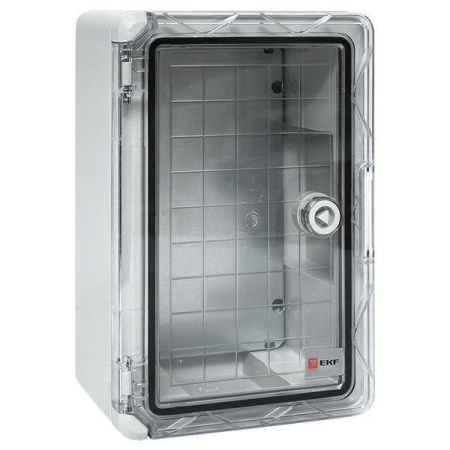 Бокс пластиковый с монтажной платой 300х200х130 IP65 прозр. дверь PROxima  PBT65MP001