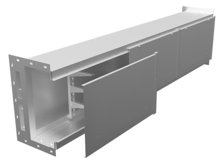 Короб ККБ-П-0.65/0.4-3 3м 2.0мм кабельный блочный (рама 63х5мм гор.оцинк.; обшивка гор.оцинк.)  KKB.P.64.3020.HDZ/HDZ