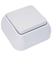 Выключатель 1-кл. ОП 10А IP20 бел.  45101