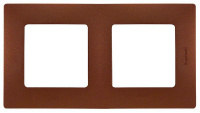 Рамка 2-м Etika какао Leg 672572