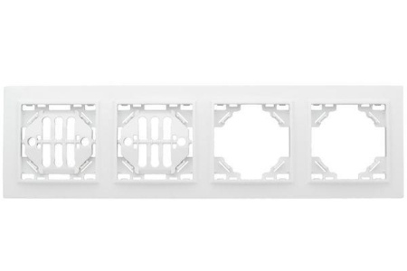 Рамка 4-м Минск горизонтальная бел. Basic  ERM-G-304-10