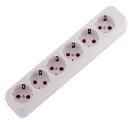 Колодка удлинителя 6-м с заземл. Lila  720-0600-601