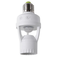 Датчик движения в патрон E27 ДДП 01 360град. 60Вт 10-2000Лк 7м 10-300сек  11-9203