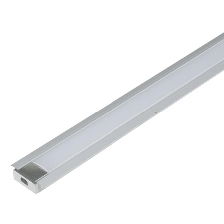 Профиль врезной UFE-K01 SILVER/FROZEN 200 POLYBAG матов. алюм. рассеив. 200см в компл. 2 заглушки  UL-00005026