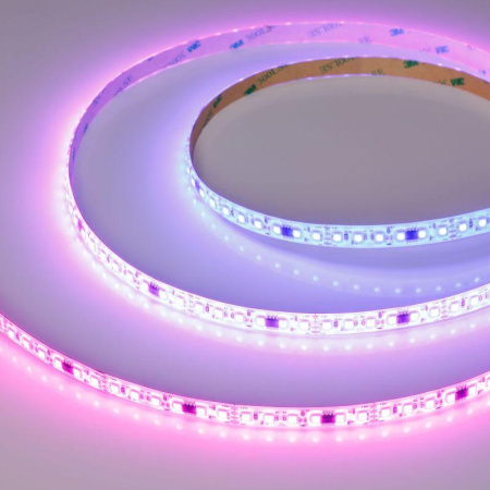 Лента светодиодная герметичная SPI-SE-A120-10мм 24В RGB-PX6-BPT (23Вт/м IP65 2835) бегущий огонь (уп.5м)  049451