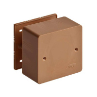 Коробка распределительная ОП 79х79х32мм IP40 дуб (темн. основа)  65004-08М