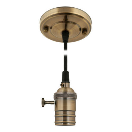 Патрон декор. DLC-V-S21K/E27 TS/1.5M/BL BRONZE  UL-00000528