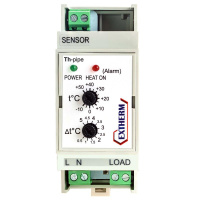 Термостат для управления системой электрообогрева на трубопроводах/резервуарах с настраиваемым гистерезисом  Th-pipe