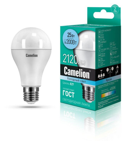 Лампа светодиодная LED25-A65/845/E27 25Вт 220В  13572