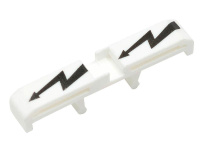 Маркировка защитная "Молния" AVK 2.5-10 IP 2S на клеммники бел. (уп.25шт)  498130