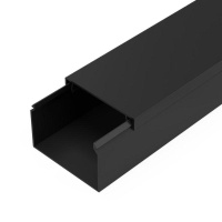 Кабель-канал 60х40 L2000 с двойн. замком черн.  PR03.0217