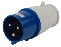 Вилка переносная 23 2Р+РЕ 32А 220В IP44 V-32-2P-PE-IP44 ЭРА Б0032852