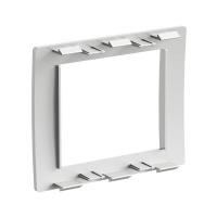 Рамка 2мод. универс. под Brava/VIVA/45х45 сер. металлик  F00011G