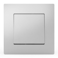 Выключатель 1-кл. СП Pixel 10А IP20 в сборе алюм.  TKE-PX-V1F-C03