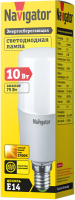 Лампа светодиодная 61 468 NLL-T39-10-230-2.7K-E14 10Вт линейная матовая 2700К тепл. бел. E14 750лм 176-264В Navigator 61468