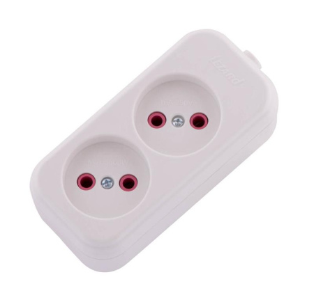 Колодка удлинителя 2-м без заземл. 16А IP20 Lila  720-0200-203