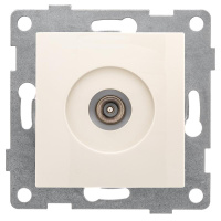 Розетка телевизионная TV 1-м СП Bravo механизм беж.  С10А1-003