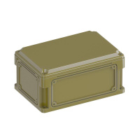 Корпус RAM box без МП 300х200х146мм с фланцами непрозр. крышка высотой 21мм IP66/IP67 RAL6014  532210-RAL6014