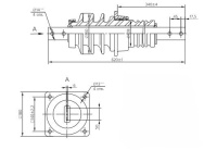 Изолятор проходной ИПУ-10/630-7.5 УХЛ1 (овал. фланец) ЮАИЗ