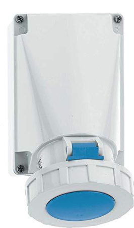Розетка настенная 63А 4п 250В 9ч IP67  1164