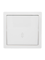 Выключатель 1-клав. проходной LETO бел.  752-0200-105