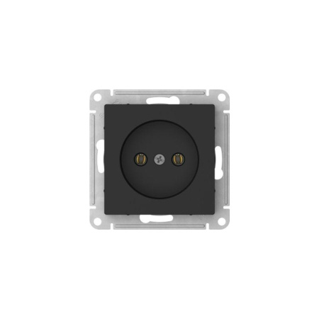 Розетка AtlasDesign 16А без заземл. без шторок быстрозажим. клем. механизм карбон SE ATN001041S