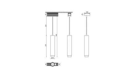 Светильник подвесной трековый SY-601242-BL-20-NW 20Вт 4000К черн.  00-00003579