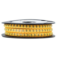 Маркер каб. 6.0кв.мм "B" (ЕС-3) (уп.350шт)  plc-KM-6-B