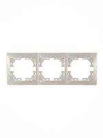 Рамка 3-м Mira горизонт. жемчуж./бел. перламутр.  701-3000-148