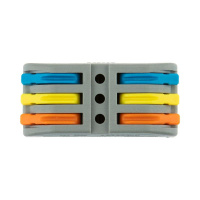 Клемма строительно-монтажная СМК проходная 222-423 3п 0.08-4кв.мм сер. (уп.5шт)  07-6263-3-05