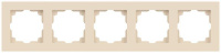 Рамка для розеток и выключателей Accent 6-505-02 на 5 постов СУ сл.кость  Б0063774