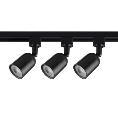 Светильник светодиодный трековый ULB-Q292 8W/4200K/K BLACK SET31 8Вт 4200К 1800лм набор 3 предмета на шинопроводе 1м с коннектором корпус черн.  UL-00006780