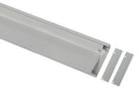 Комплект с накладным анодированным профилем 8018 80х18мм 2м  Б0062819 Комплект с накладным анодированным профилем 8018 80х18мм 2м  Б0062819