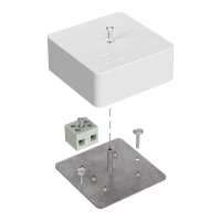 Коробка огнестойкая 75х75х30мм Е15-Е120 для кабель-канала  40-0450-FR6.0-2