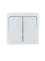 Выключатель 2-кл. 1п ОП Viola 10А IP20 бел.  751-0200-101