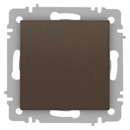 Кнопка Accent 6-109-08 10А-250В IP20 СУ бронза  Б0063619